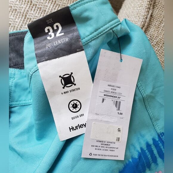 Hurley 20" Weekender Stretch Boardshort sz 32 - Picture 13 of 15
